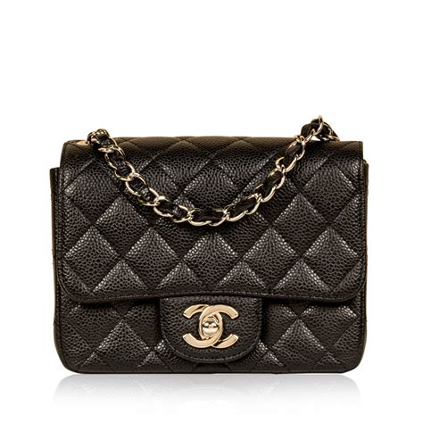 chanel mini classic caviar